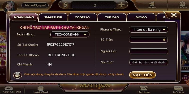 Cách rút tiền cũng khá đơn giản cho anh em