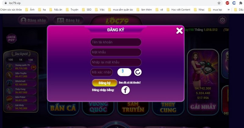 đăng ký tài khoản làm hội viên đơn giản