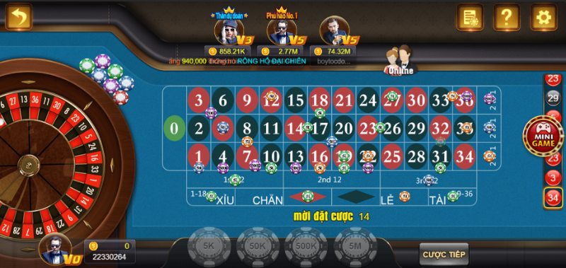 Người chơi có thể lựa chọn mức cược phù hợp với khả năng tài chính